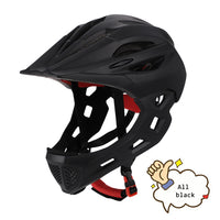 Outdoor Sports Children's Full Face Helmet Balance Bike Scooter Bike Riding Helmet Children's Helmet With Light And Insect Net