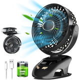 Small USB Clip On Fan, Portable Personal Clip Fan For Home Office Travel Bed Stroller Camping Outdoor Golf Cart Fan