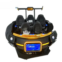 Virtual reality game 360 VR spinning 5-seater roller coaster