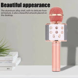 WS858 Professional Handheld Wireless Karaoke Microphone USB Speaker Microphone Music Player Singing Recorder KTV