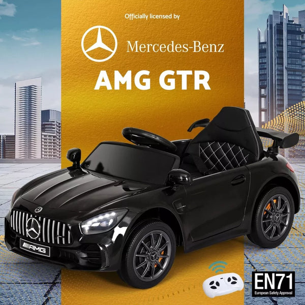 Kids Ride On Car Mercedes-Benz AMG GTR Electric Toy Cars 12V Black