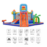 AirMyFun 12 Play Zones Inflatable Trampoline Castle Space Theme Water Slide