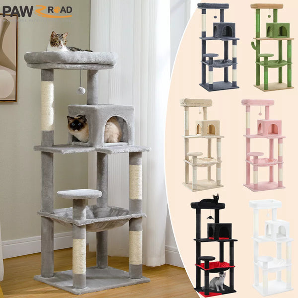 PAWZ Road Cat Tree Tower Scratching Post Scratcher Cat Condo House Bed Furniture