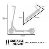 VALK Synergy 5 Electric Scooter eScooter 8.5" Tyres Motorised Suspension Adults