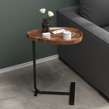 Snack Side Table, C Shaped End Table for Sofa Couch Bed Room Small Table