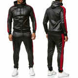 Sweat Suit Hooded Jacket Pants Set