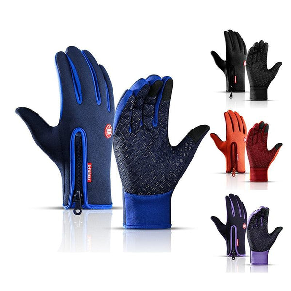 Unisex Touch Screen Winter Gloves Mens Warm Outdoor Cycling Driving Climbing Motorcycle Cold Gloves Waterproof Non-Slip Glove Jack's Clearance