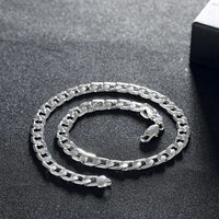 Special Offer 925 Sterling Silver Necklace for Men Luxury Chain Jewelry Jack's Clearance