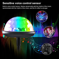 Dj Lighting Sound Party Auto USB Mini Disco Ball Lights RGB Multi Color Car Atmosphere Room Decorations Lamp Magic Strobe Light Jack's Clearance