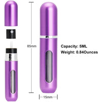 8ml/5ML Mini Bottle Refillable Perfume Spray With Spray Scent Pump Empty Cosmetic Containers Portable Atomizer Bottle Jack's Clearance