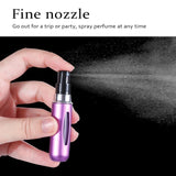 8ml/5ML Mini Bottle Refillable Perfume Spray With Spray Scent Pump Empty Cosmetic Containers Portable Atomizer Bottle Jack's Clearance