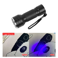 UV Light LED Flashlight UV Torch Ultraviolet Lamp Outdoor Portable UV Lamp Waterproof UV Flashlight Detector Scorpion Hunting Jack's Clearance