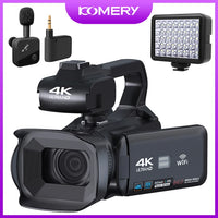 KOMERY YouTube Camcorder 4K Ultra HD camera Camcorders 64MP Streaming Camera 4.0"Touch Screen Digital Video Camera Jack's Clearance