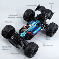 Rc Cars Off Road 4x4 with LED Headlight,1/16 Scale Rock Crawler 4WD 2.4G 50KM High Speed Drift Remote Control Monster Truck Jack's Clearance