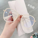 Blue Light Glasses Man and Women Pink Wine Black Square Frame Eyeglasses Fashion Vision Spectacles Jack's Clearance