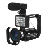 4K WIFI Camcorder for Vlogging with Stabilizer, Time-Lapse & Webcam Jack's Clearance