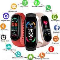 M6 Smart Bracelet Multi-Function Heart Rate Blood Pressure Monitor Step Music Sleep Monitoring M6 Smart Fitness Sports Watch Jack's Clearance