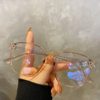 Square polygon Frame Plain glasses blue membrane Glasses all can match Men Women Fashion glasses lenses Blocking Glasses Eyewear Jack's Clearance