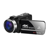 4K WIFI Camcorder for Vlogging with Stabilizer, Time-Lapse & Webcam Jack's Clearance