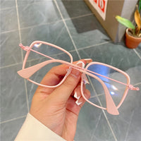 Blue Light Glasses Man and Women Pink Wine Black Square Frame Eyeglasses Fashion Vision Spectacles Jack's Clearance