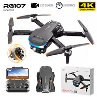 New RG107 Pro Drone 4K Professional Dual HD Camera FPV Mini Dron Aerial Photography Brushless Motor Foldable Quadcopter Toys Jack's Clearance