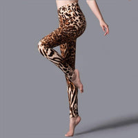 YRRETY Leopard Print Leggings Jack's Clearance