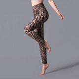 YRRETY Leopard Print Leggings Jack's Clearance