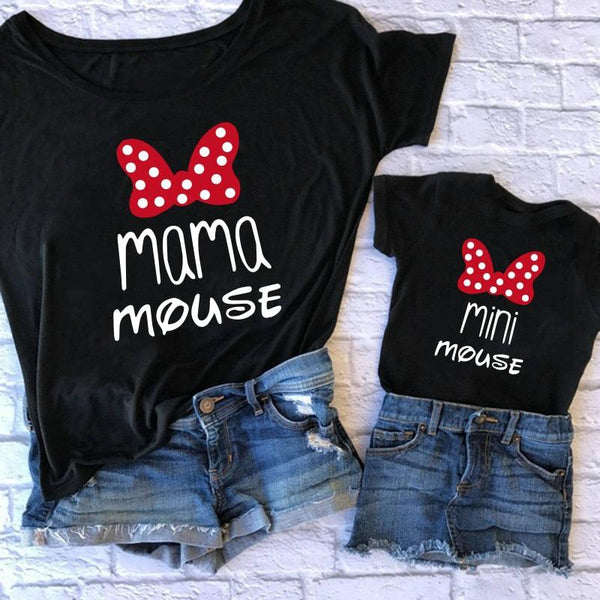 Family Tshirts Fashion mommy and me clothes baby girl clothes MINI and MAMA Fashion Cotton Family Look Boys Mom Mother Clothes Jack's Clearance