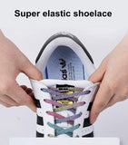 Elastic No Tie Shoelaces Colorful Flat Shoe laces Sneakers shoelace Metal Lock Lazy Laces for Kids Adult One size fits all shoes Jack's Clearance