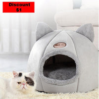 New Winter Plush Cat Cave Jack's Clearance