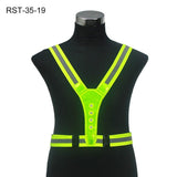 LED High Visibility Outdoor Running Cycling Reflective Safety Vest Jack's Clearance