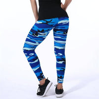 YSDNCHI 2021 Camouflage Womens Graffiti Style Slim Stretch Leggings Jack's Clearance