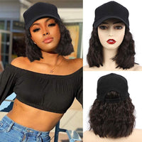 Short Wavy Synthetic Hair Baseball Cap Adjustable Jack's Clearance