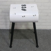 Vintage Loft Gasoline Bucket Metal Bar Stools Jack's Clearance