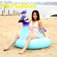 Giant Swan Watermelon Floats Pineapple Flamingo Swimming Ring Unicorn Inflatable Pool Float For Child&Adult Water Toys Jack's Clearance