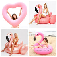 Giant Swan Watermelon Floats Pineapple Flamingo Swimming Ring Unicorn Inflatable Pool Float For Child&Adult Water Toys Jack's Clearance