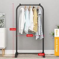 Coat Rack Clothes Rack Drying Clothes Rack Floor Standing Clothes Hanging Storage Simple Furniture Telescopic Mobile Cloth Rail Jack's Clearance