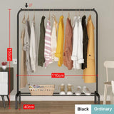 Coat Rack Clothes Rack Drying Clothes Rack Floor Standing Clothes Hanging Storage Simple Furniture Telescopic Mobile Cloth Rail Jack's Clearance