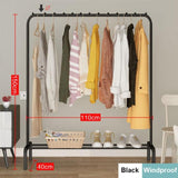 Coat Rack Clothes Rack Drying Clothes Rack Floor Standing Clothes Hanging Storage Simple Furniture Telescopic Mobile Cloth Rail Jack's Clearance