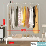 Coat Rack Clothes Rack Drying Clothes Rack Floor Standing Clothes Hanging Storage Simple Furniture Telescopic Mobile Cloth Rail Jack's Clearance