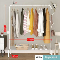 Coat Rack Clothes Rack Drying Clothes Rack Floor Standing Clothes Hanging Storage Simple Furniture Telescopic Mobile Cloth Rail Jack's Clearance