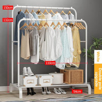 Coat Rack Clothes Rack Drying Clothes Rack Floor Standing Clothes Hanging Storage Simple Furniture Telescopic Mobile Cloth Rail Jack's Clearance