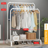 Coat Rack Clothes Rack Drying Clothes Rack Floor Standing Clothes Hanging Storage Simple Furniture Telescopic Mobile Cloth Rail Jack's Clearance