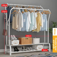 Coat Rack Clothes Rack Drying Clothes Rack Floor Standing Clothes Hanging Storage Simple Furniture Telescopic Mobile Cloth Rail Jack's Clearance