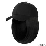 Short Wavy Synthetic Hair Baseball Cap Adjustable Jack's Clearance