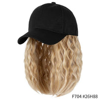 Short Wavy Synthetic Hair Baseball Cap Adjustable Jack's Clearance