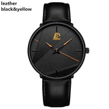 Classic Black Ultra Thin Stainless Steel Watch Jack's Clearance