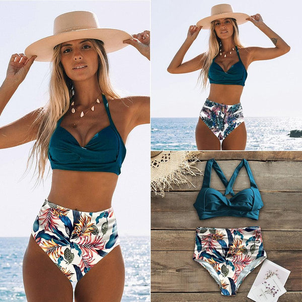 High Waist Bikinis 2021 New Halter Swimwear Jack's Clearance