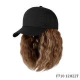 Short Wavy Synthetic Hair Baseball Cap Adjustable Jack's Clearance