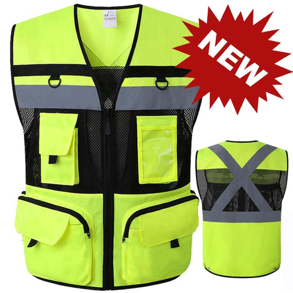 Reflective High Visibility Mesh Safety Vest Jack's Clearance